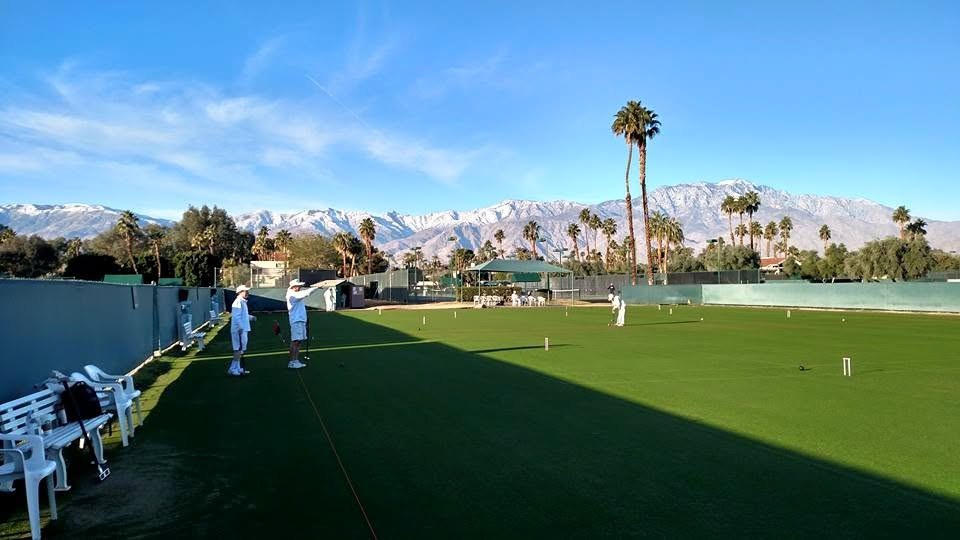 Snow on the peaks, sun on the lawns