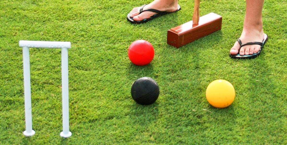 Players on the lawns