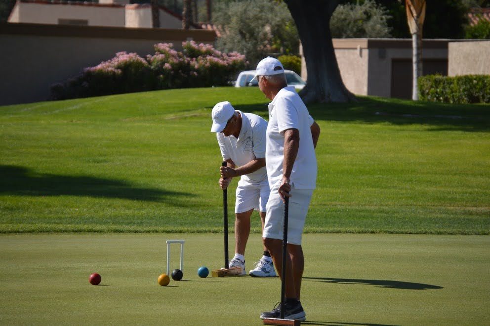 Two players talking strategy